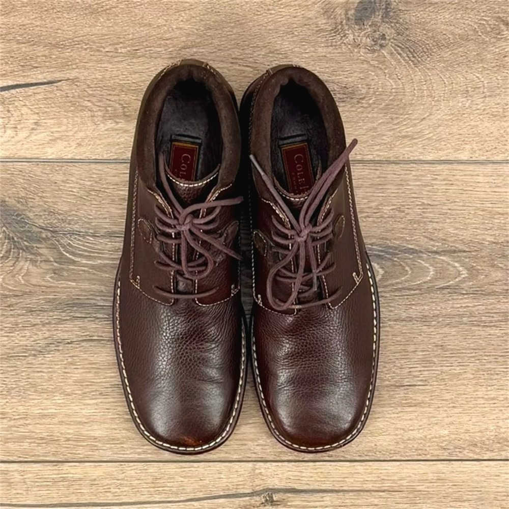 Cole Haan Country Women's Size 10 B Brown Leather Waterproof Chukka Ankle Boots - Picture 3 of 9